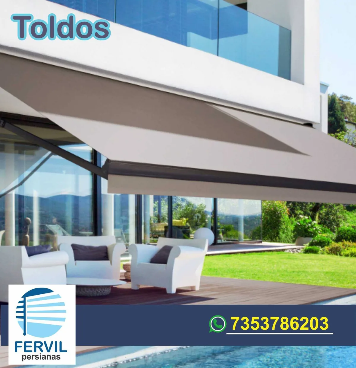 Toldo exterior en terraza